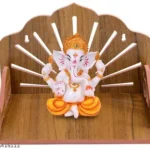 Handcrafted wooden home decorative temple